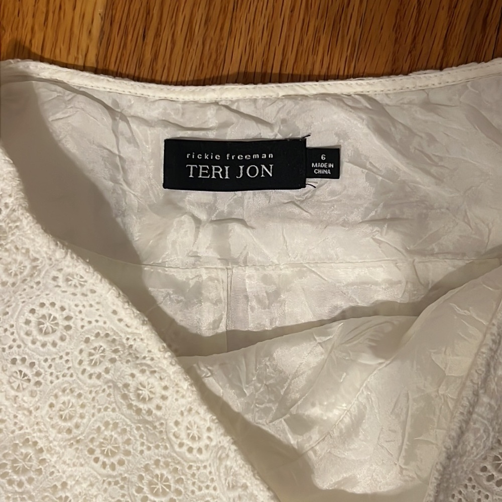 RICKIE FREEMAN BY TERRI JON, White Lace Skirt - Picture 5 of 8